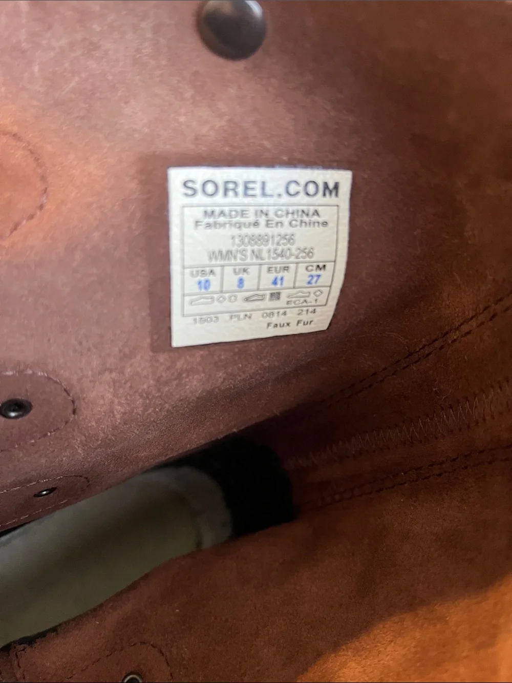Sorel Black Women's Winter Boots with Faux Fur Trim